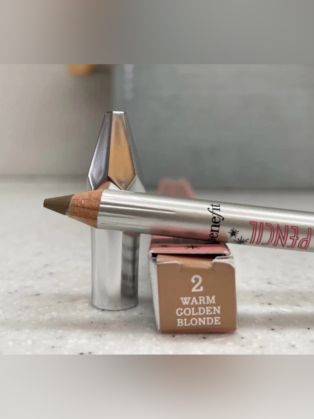 💖 Benefit Gimme Brow+ Volumizing Pencil • Shade 2 Warm Golden Blonde •NEW in Box - Picture 5 of 7